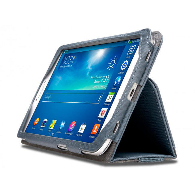 Funda flexible tipo libro Portafolio para Samsung Galaxy Tab 3 8» Azul.