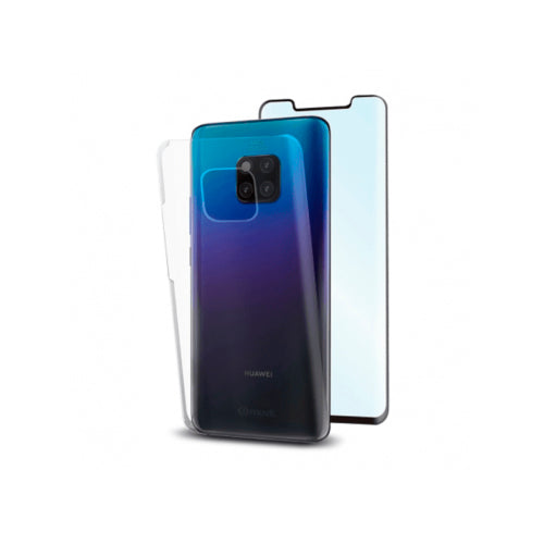 Pack Muvit para Huawei Mate 20 Pro funda Cristal Soft transparente + protector.