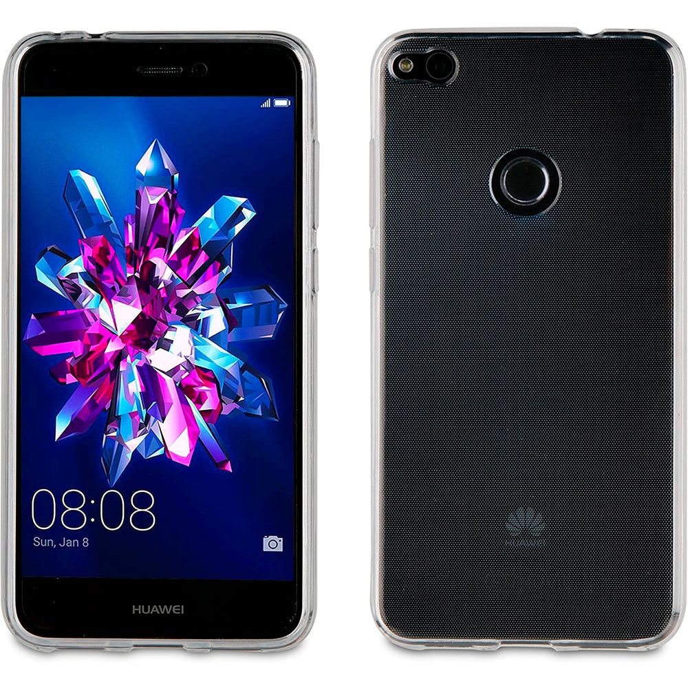 Pack Muvit Cristal Huawei P8 Lite 2017 transparente+Protector pantalla flexible