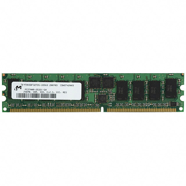 Módulo de memoria original Micron MT9VDDF3272G-335G3 DDR SDRAM 256MB Usada.
