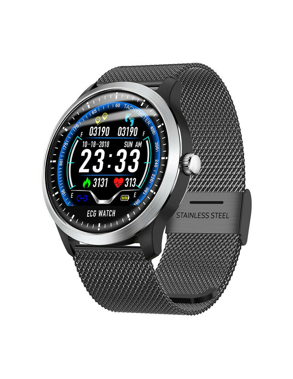 Reloj de actividad y salud Muvit iO LUXE ELECTRO negro 2 correas (NUEVO)