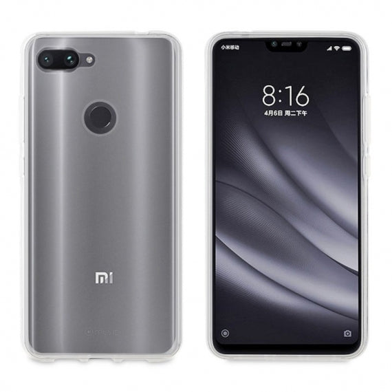 Funda Muvit Cristal Soft para Xiaomi MI 8 Lite transparente.