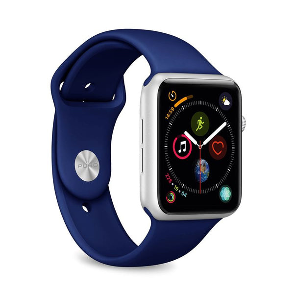 Correa para Apple Watch Puro silicona 42-44mm azul oscuro