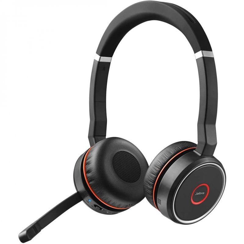 Jabra Evolve 75 MS Auriculares Bluetooth Negros Usado *Falla micro. Sin USB*