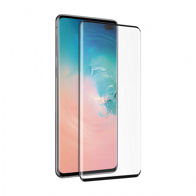 Protector de pantalla Muvit OEM para Samsung Galaxy S10+ vidrio templado curvo.