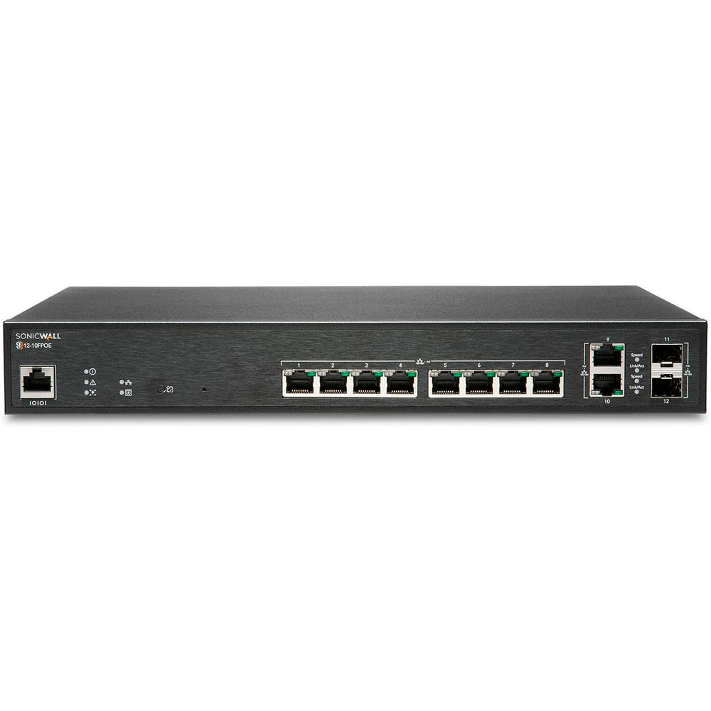 Switch de seguridad de red SonicWall SWS12-10FPOE 02-SSC-2464