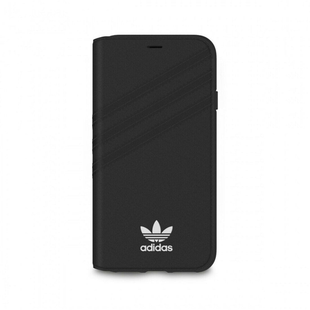 Funda Adidas para Apple iPhone XS/X Booklet negra/blanca.