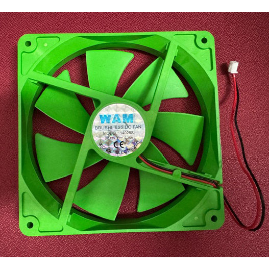Ventilador de refrigeración WAM 14025S 12V 140MM Verde