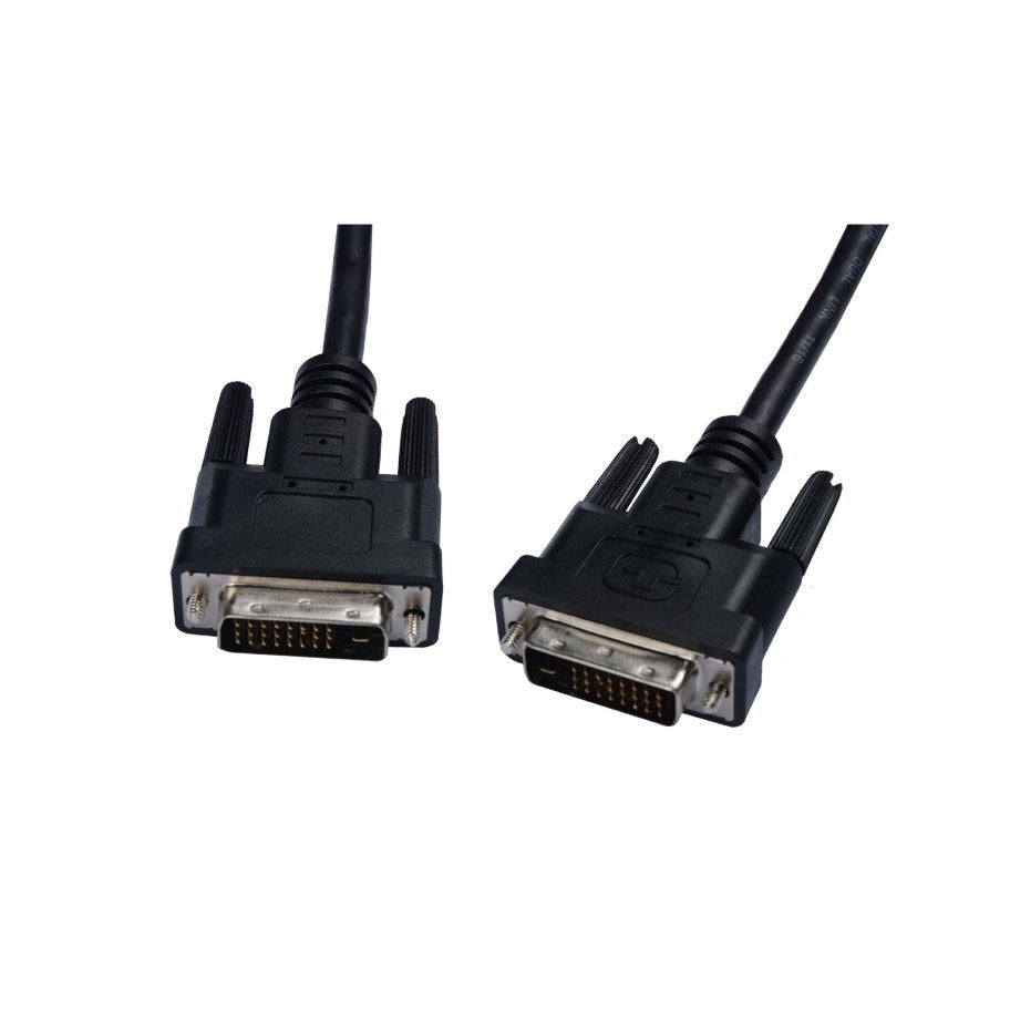 Cable negro de vídeo V7 con conector DVI-D macho a DVI-D macho 3m
