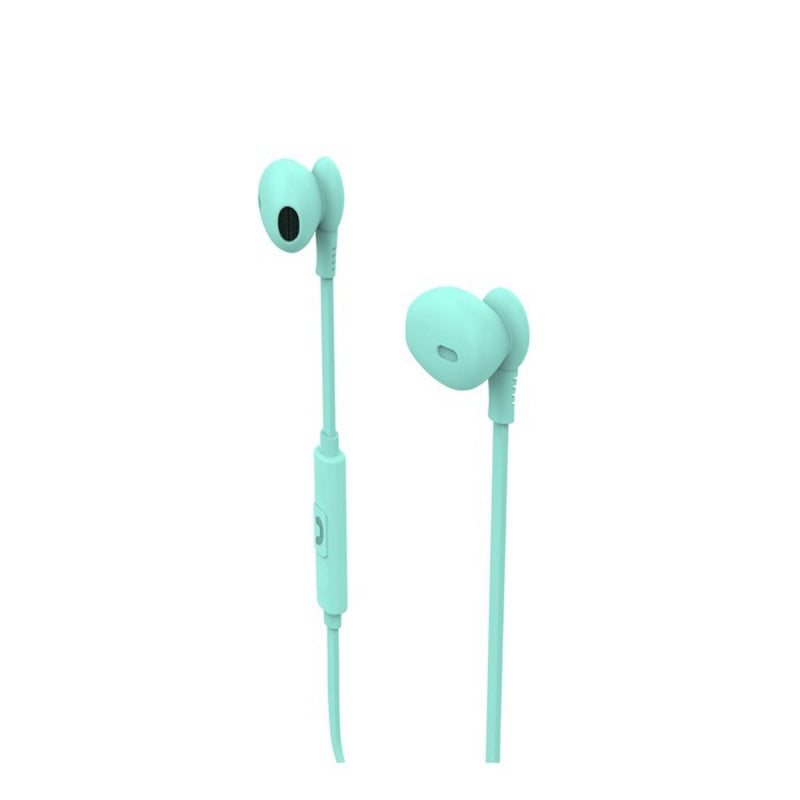 Auriculares Muvit M1C estéreo 3.5mm turquesa.