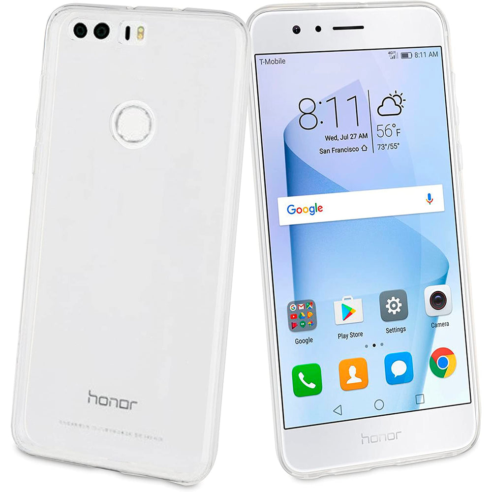 Funda Muvit Cristal Soft para Huawei Honor 8 transparente.