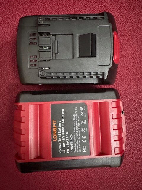 Pack de 2 baterías de repuesto para Bosch 18 V BAT610 Usado
