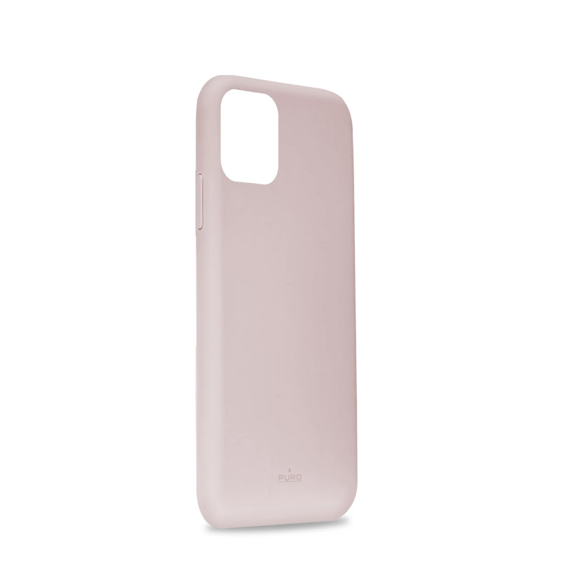 Funda Puro silicona con microfibra para Apple iPhone 11 Pro rosa