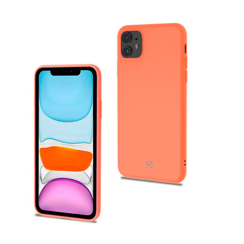 Funda Celly Candy Silicona Naranja para iPhone 11