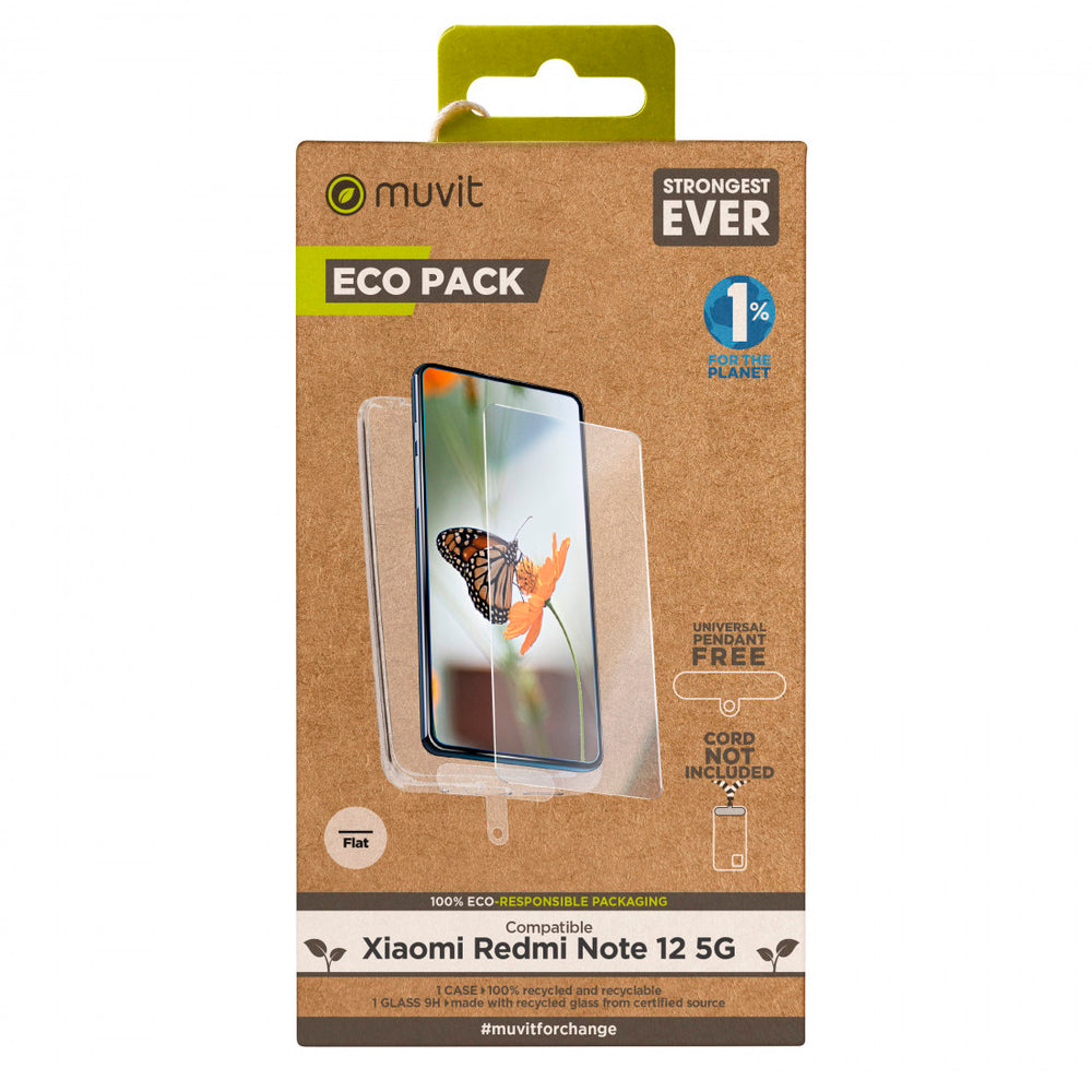Muvit for change para Xiaomi Redmi Note 12 5G + protector vidrio templado
