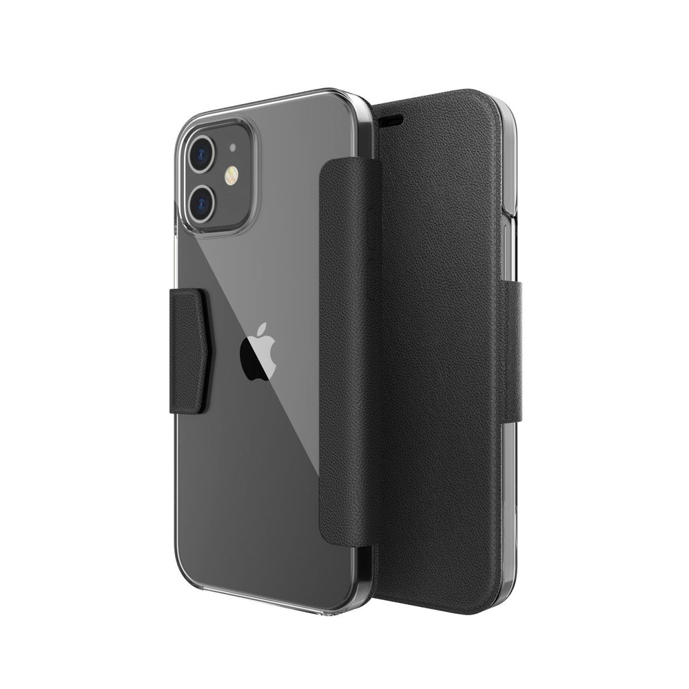 Funda Raptic Engage Folio para Apple iPhone 12 Mini negra.