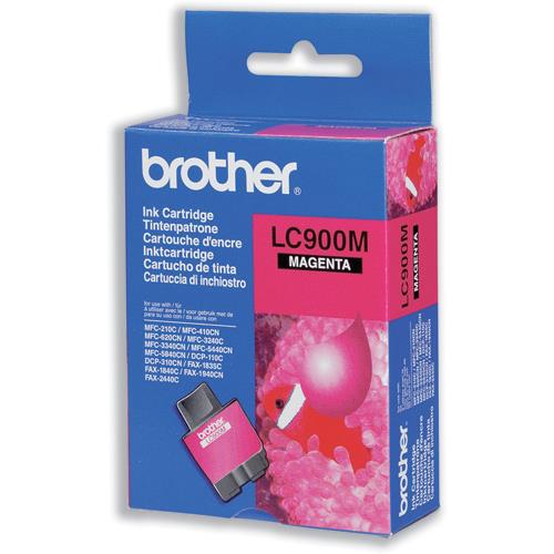 Cartucho de tinta magenta Brother LC-900M.