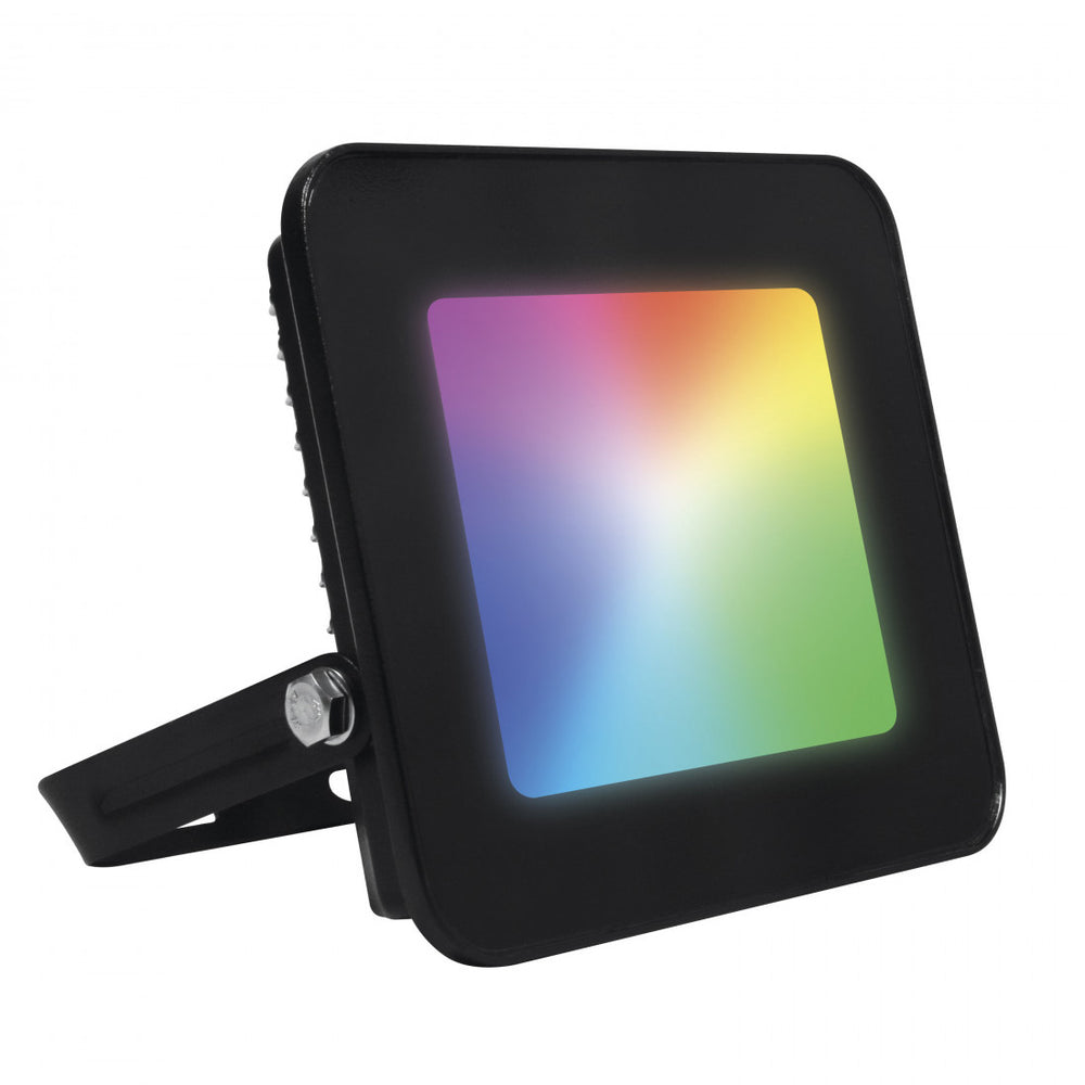 Foco Proyector Muvit Wireless Mesh RGB+CCT 30000h 20W pico para tierra Usado.