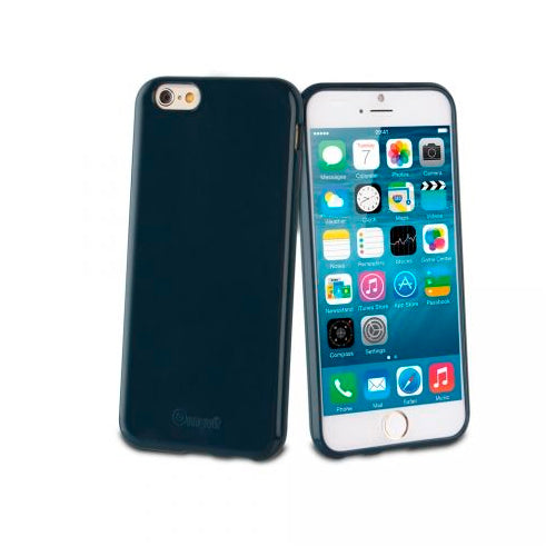 Funda Muvit minigel fina para Apple iPhone 6 color azul.