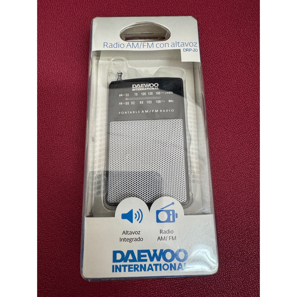 Radio Daewoo AM/FM con altavoz incorporado DRP-20 Negra