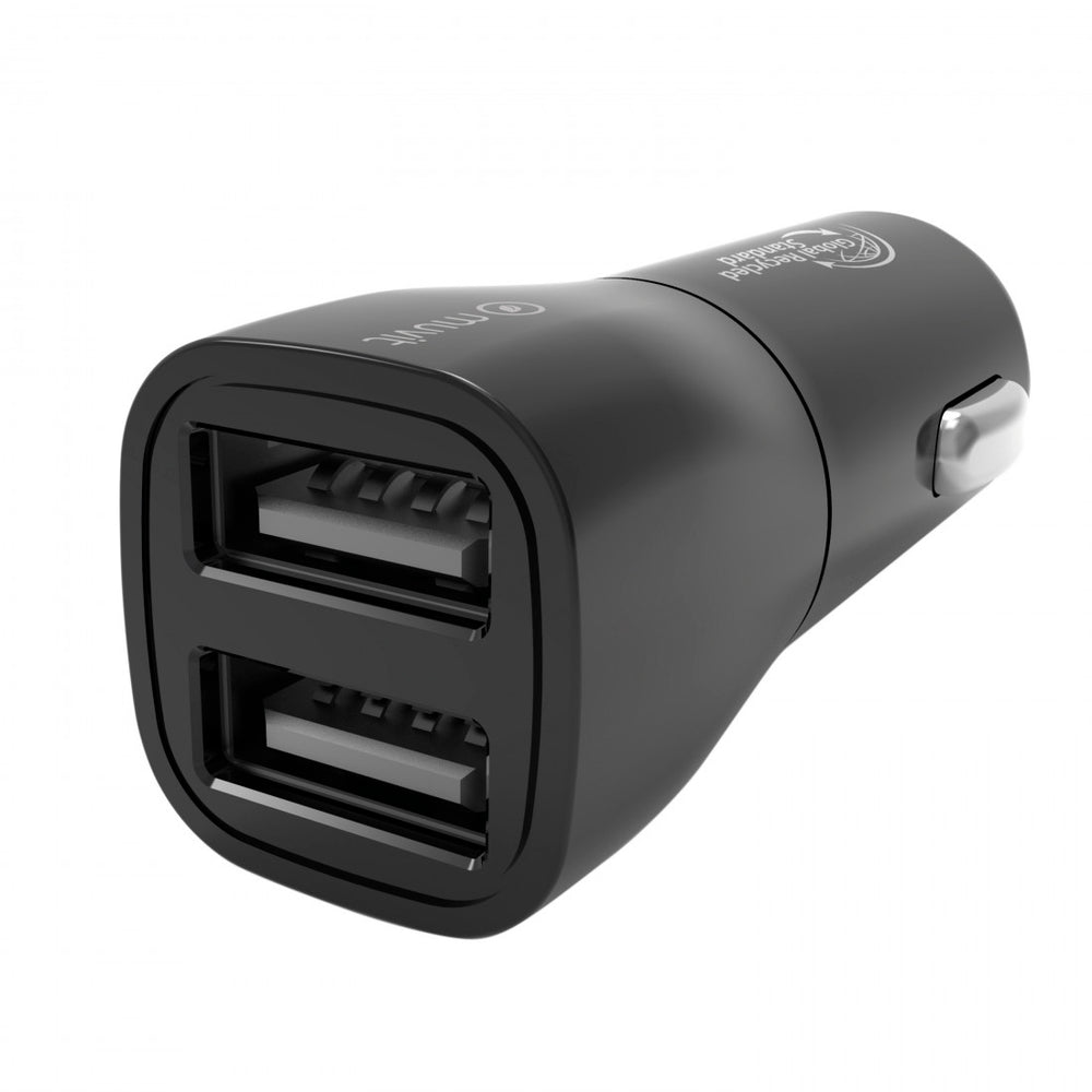 Cargador coche Muvit for Change 2 USB 3,4A/18W negro (NUEVO)