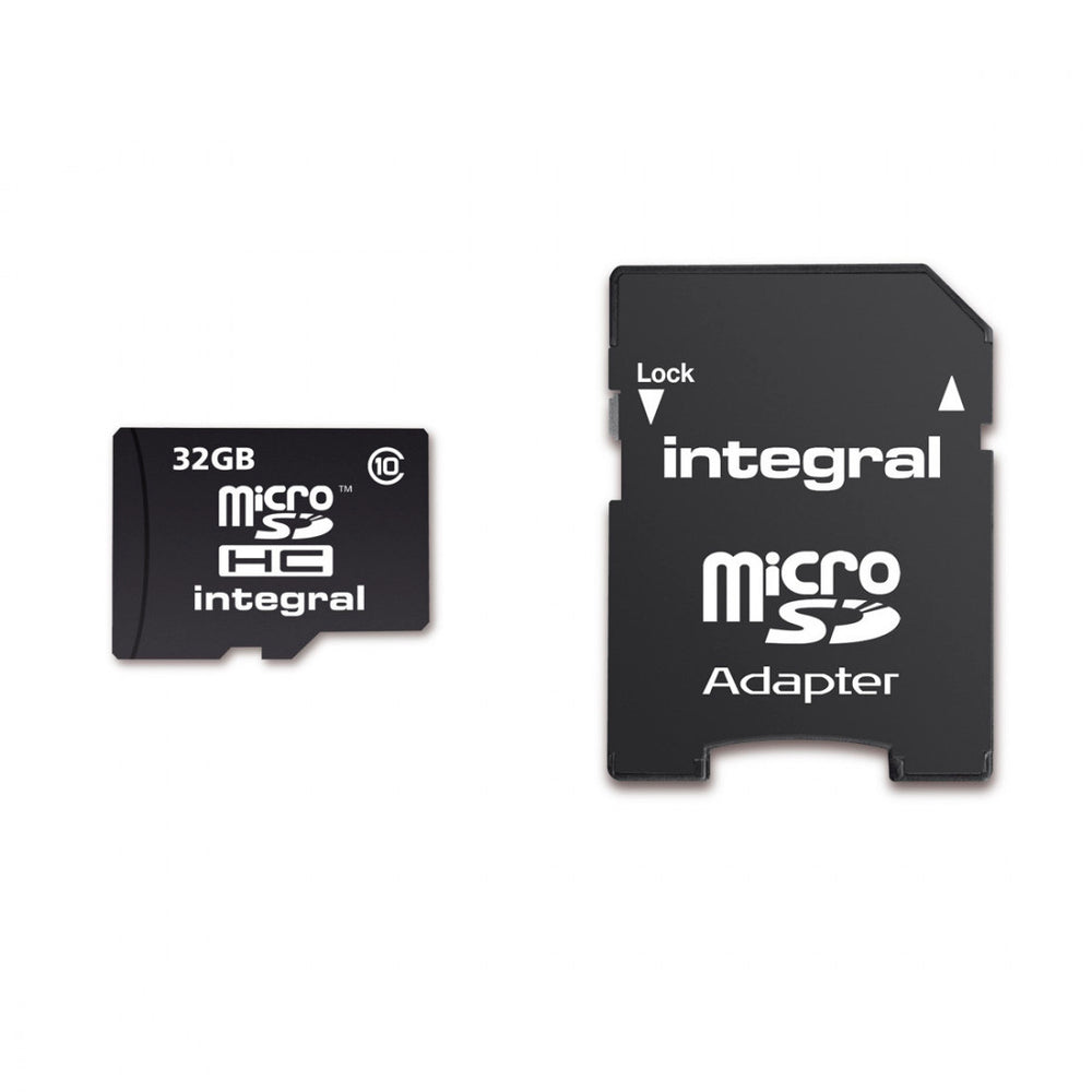Tarjeta Memoria Integral MicroSDHC 32GB Con adaptador clase 10