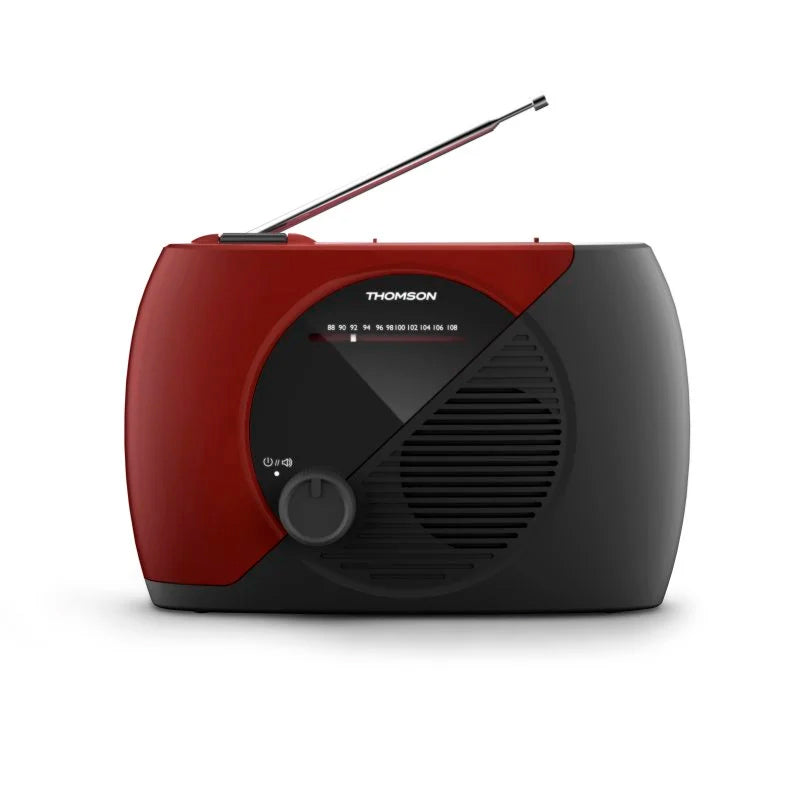 Radio Portátil Analógica FM Thomson RT353 Negra/Roja