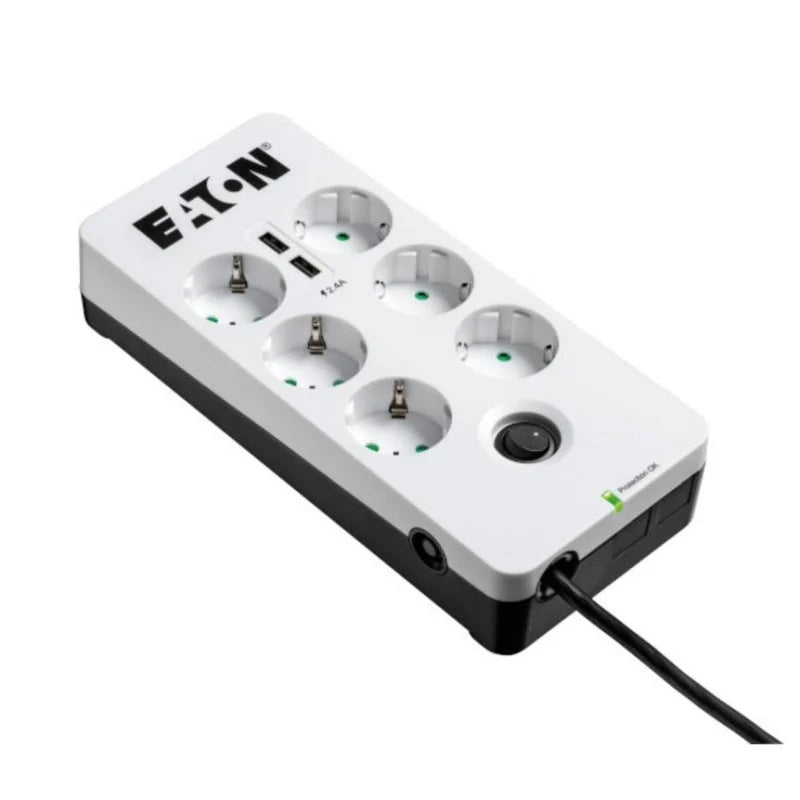 Regleta Eaton PB6UD 6 Tomas con Protección y 2 USB Usado *Sin embalaje original*