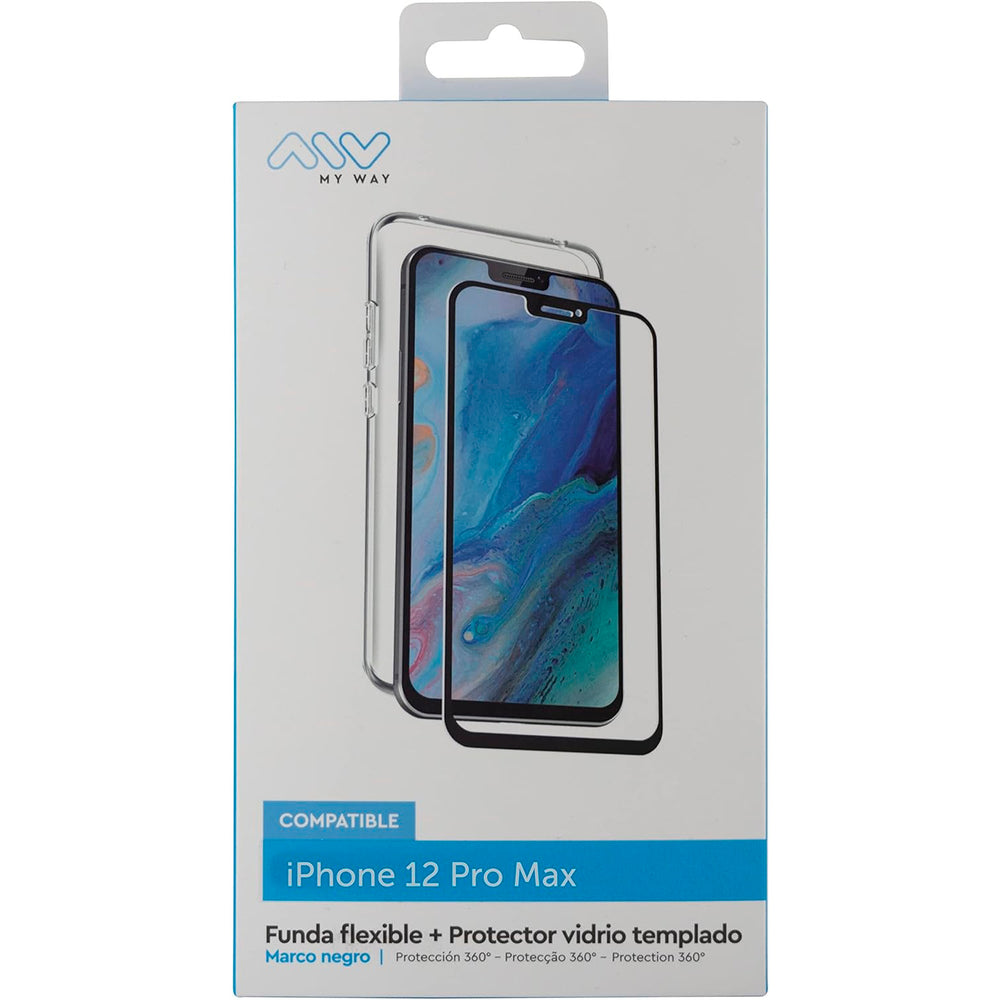 Funda Myway compatible para Apple iPhone 12 Pro Max + protector pantalla vidrio