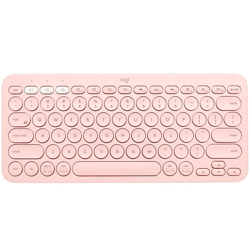 Teclado Bluetooth Multi-Dispositivo Logitech K380 Rosa en español (ñ)
