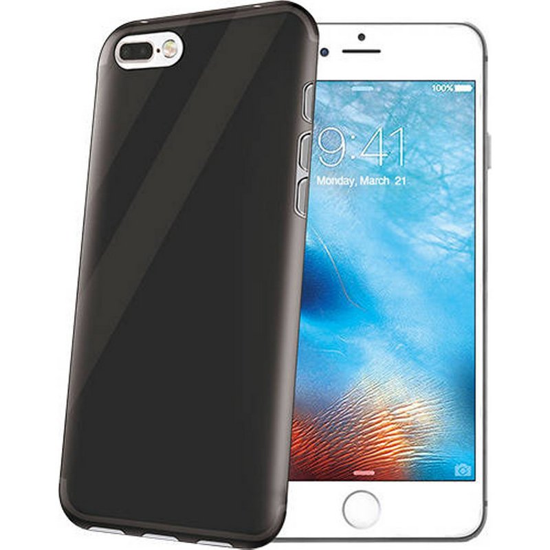 Funda Celly TPU Negra para Apple iPhone 7 Plus/8 Plus