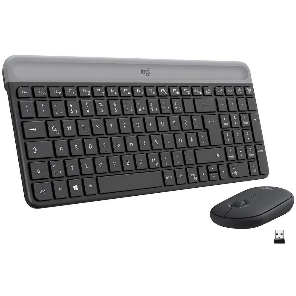 Logitech Wireless Slim Combo MK470 Teclado+Ratón color Grafito **En Alemán**