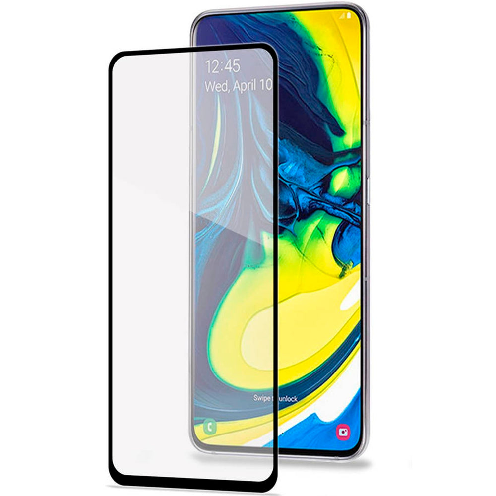 Protector de Pantalla Celly para Samsung Galaxy A80 Vidrio Cristal Templado