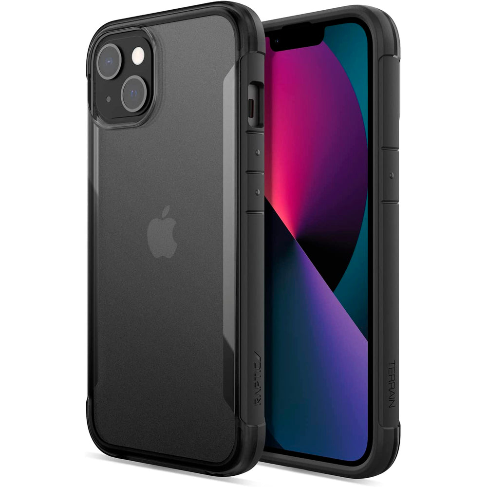 Funda Raptic Terrain para Apple iPhone 13 negra/transparente