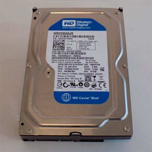 Disco Duro WD Blue 250GB 3,5» SATA 3 Gb/s 7200RPM WD2500AAJS Usado