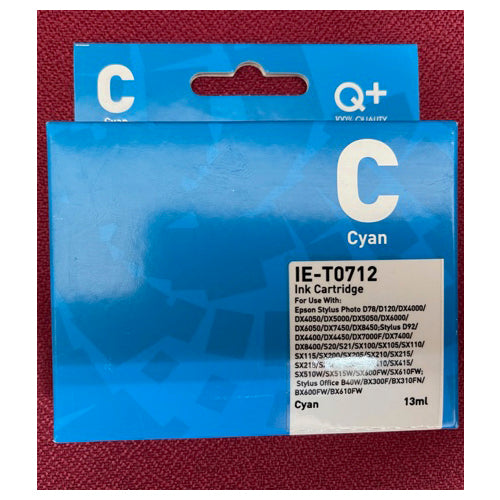 Cartucho compatible Cyan IE-T0712 para Epson Stylus Photo.
