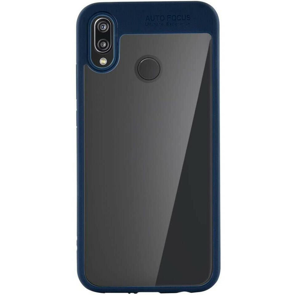 Funda Muvit Cristal Bump para Huawei P20 Lite azul.