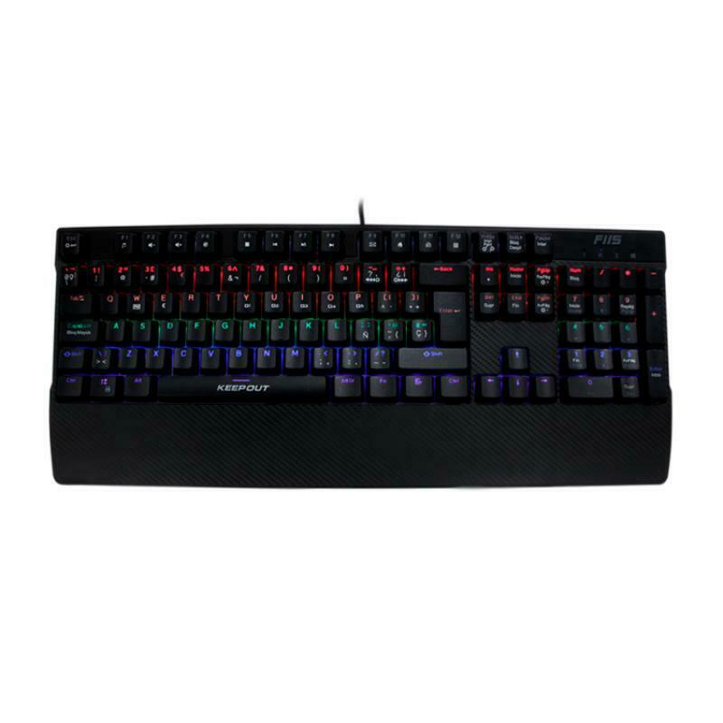 Teclado Keep Out Gaming Mecánico F115 Retroiluminado RGB Usado