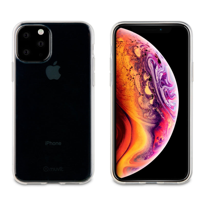 Pack Muvit Apple iPhone 11 Pro funda Cristal Soft transparente + protector
