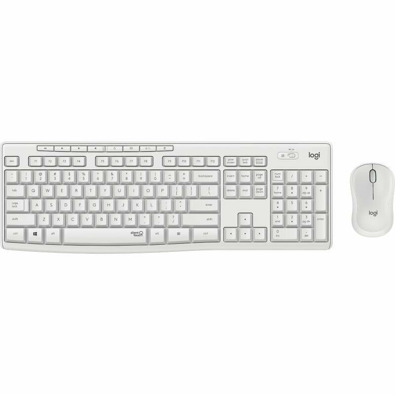 Logitech MK295 Combo Teclado Raton Inalámbricos blanco crudo en Español Usado *