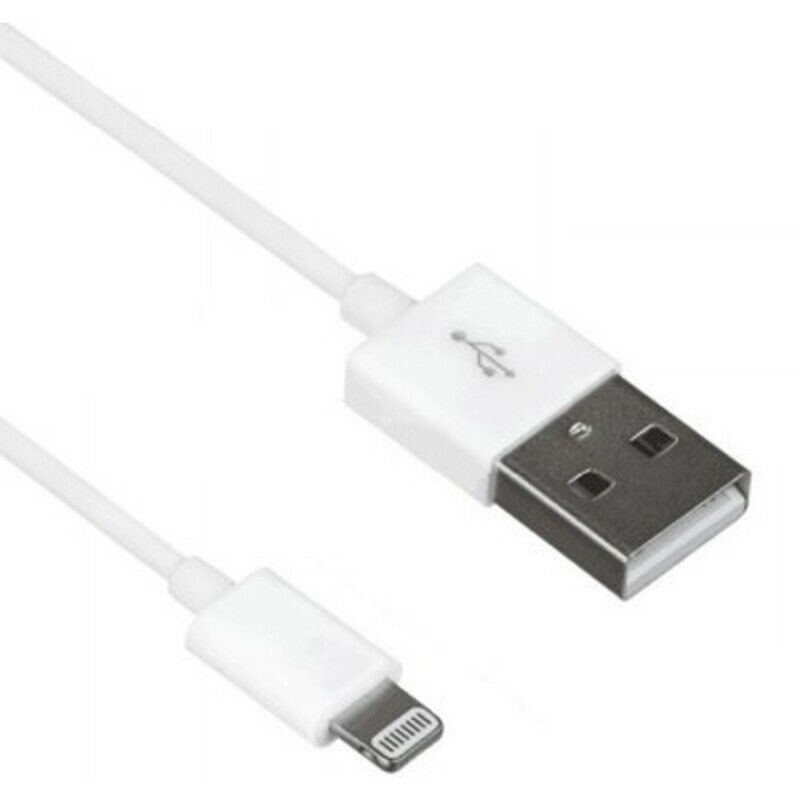 Cable Myway USB-Apple 2.1A 1m blanco.