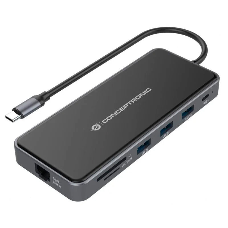 Conceptronic Docking 12 en 1 USB 3.2 Gen 100W PD Usado *Sin embalaje original*