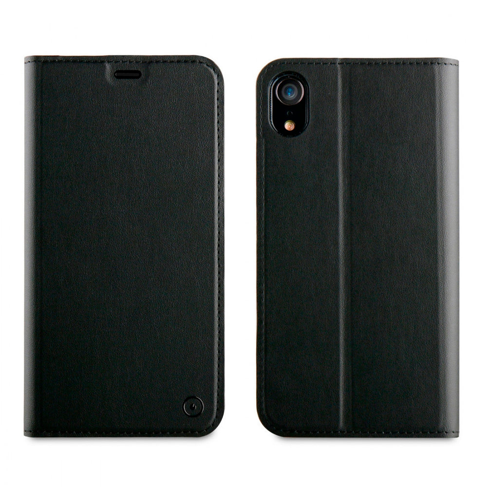 Funda Muvit Folio con Función Soporte y Tarjetero para Apple iPhone XR negra