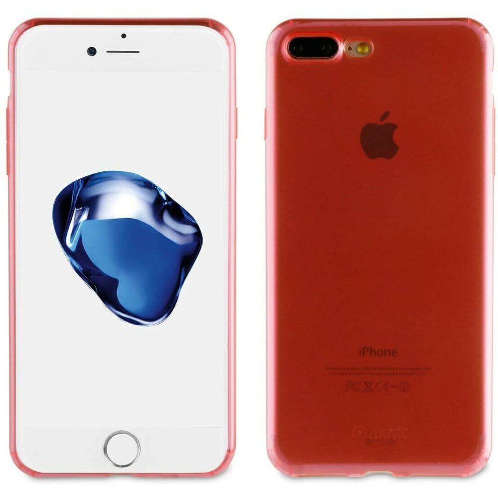 Funda Muvit Crystal Soft Ultrafina para Apple iPhone 8 Plus/7 Plus, Rosa.