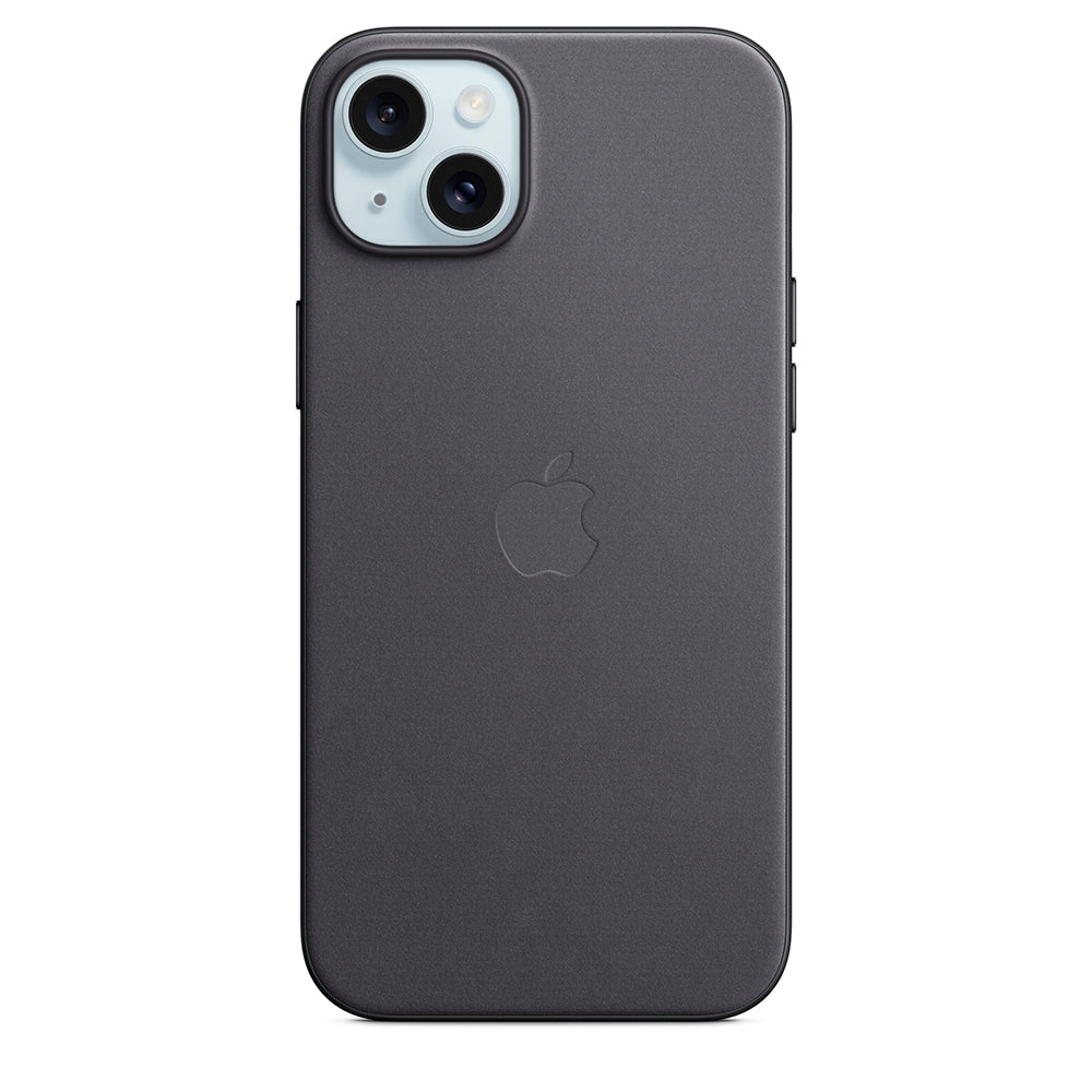 Funda original Apple trenzado fino con MagSafe para Apple iPhone 15 Plus negro