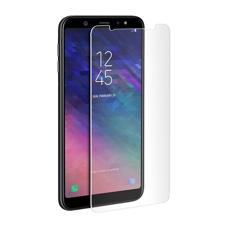 Protector de cristal templado Muvit Glass para Samsung Galaxy A6 plus 2018.