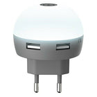 Transformador Muvit Life USB 2.1A Diodo blanco.