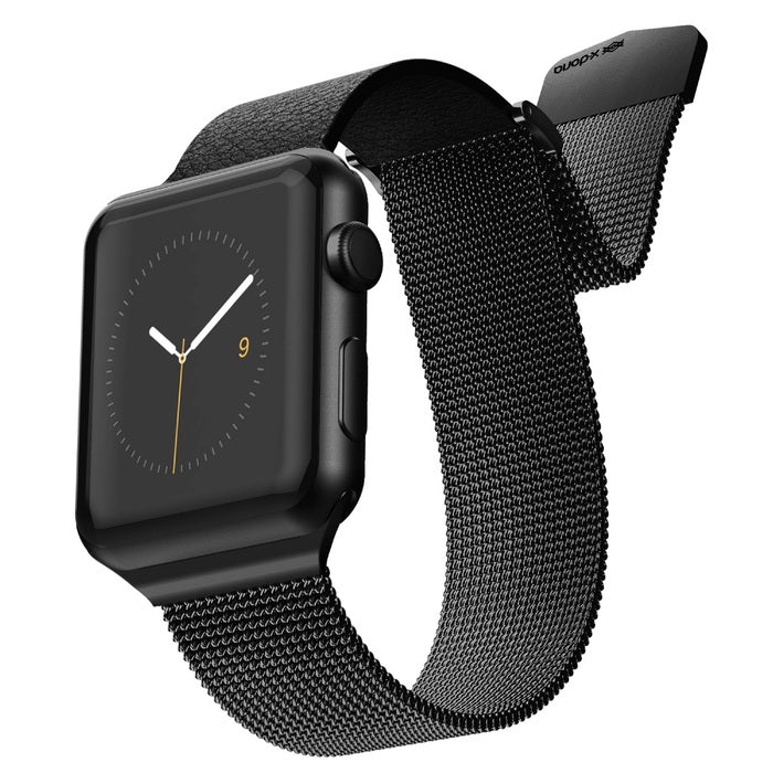 Correa de malla híbrida X-Doria xRaptic Hybrid para Apple Watch de 42/44mm Negra