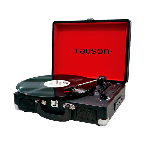 Tocadiscos Maletin Lauson CL603 con función MP3 y vinilo Negro Usado