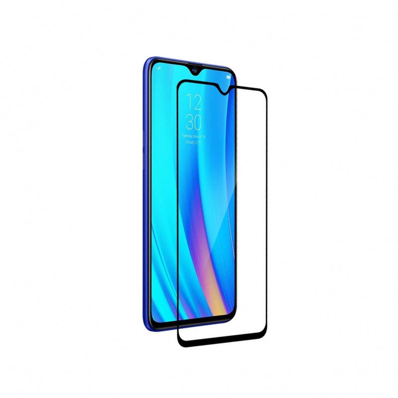 Protector de Pantalla Muvit para Oppo A9 2020 vidrio templado plano marco negro